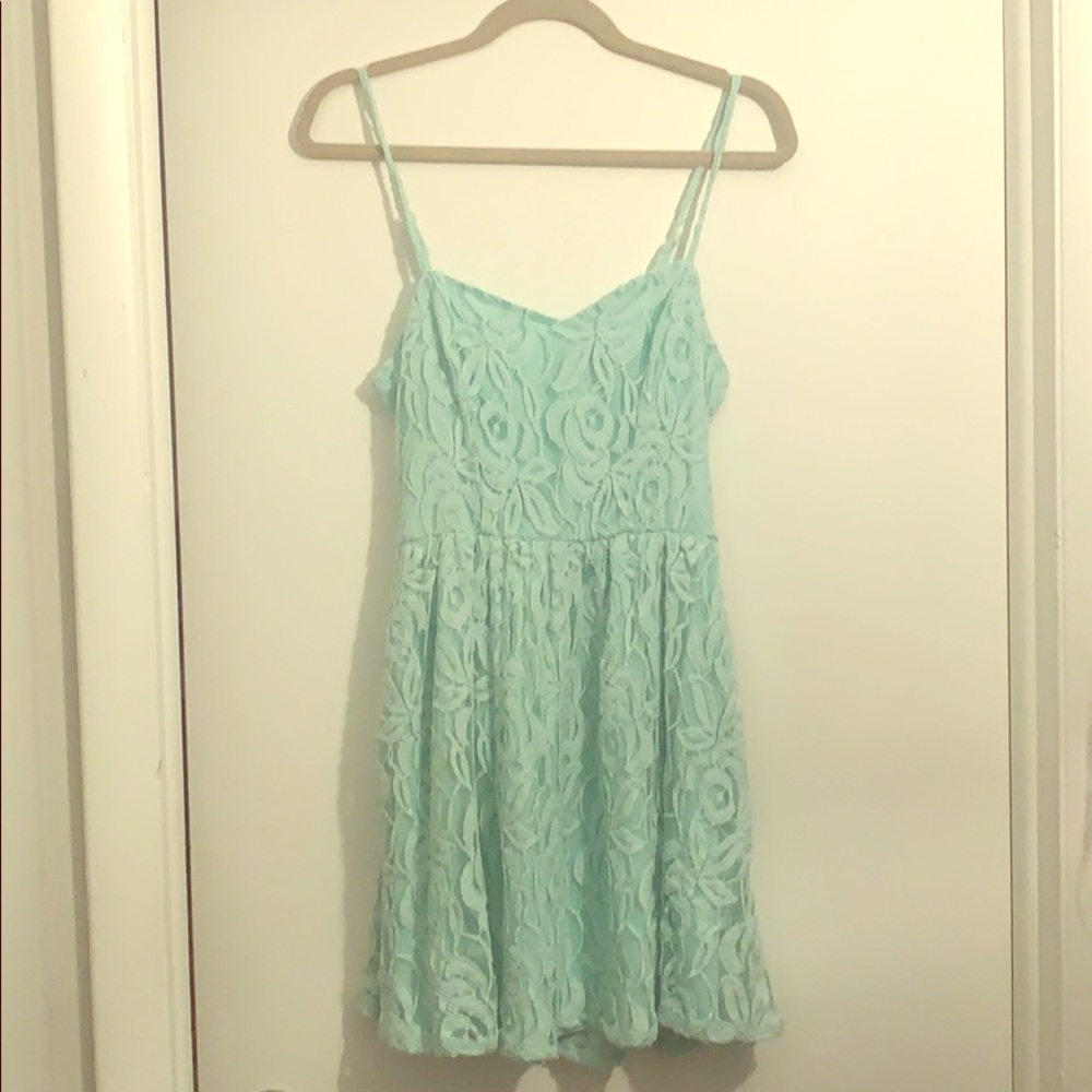 Teal Sunday dress